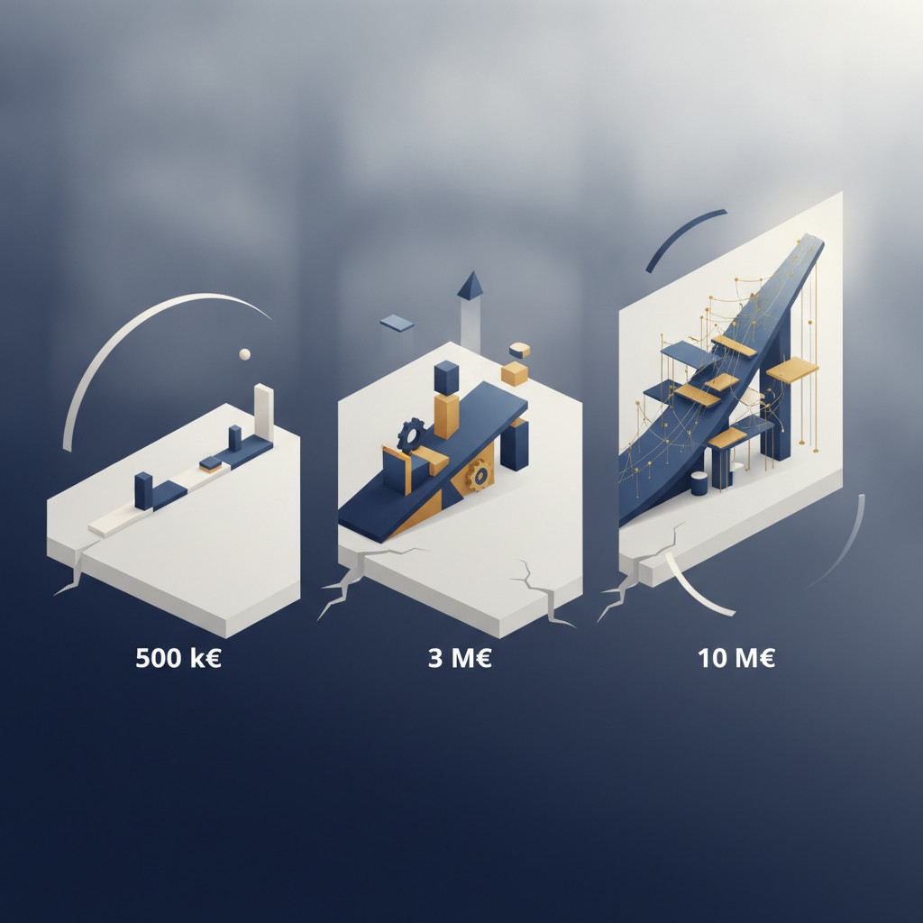 Lever 500 k€, 3 M€ ou 10 M€ : ce qui change dans l'exigence
